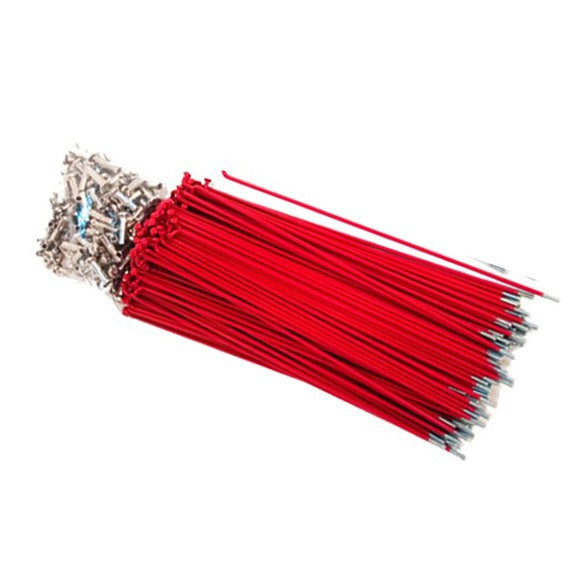 Hi-Tech Coloured Spokes (144pcs) / 178mm / Red