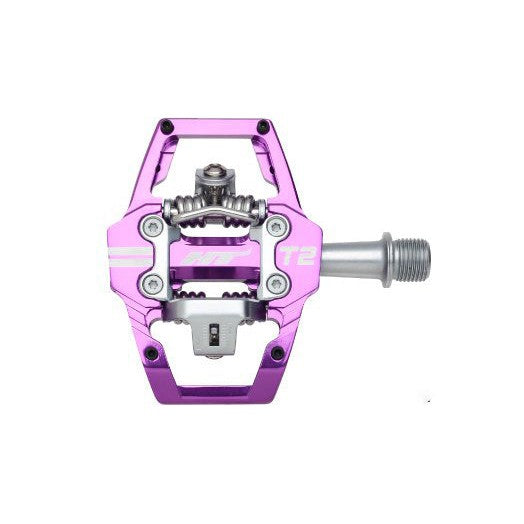 HT T2 Clip In Pedals / Purple