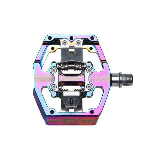 HT X3 Clip In Pedals  / Oil Slick / 9/16