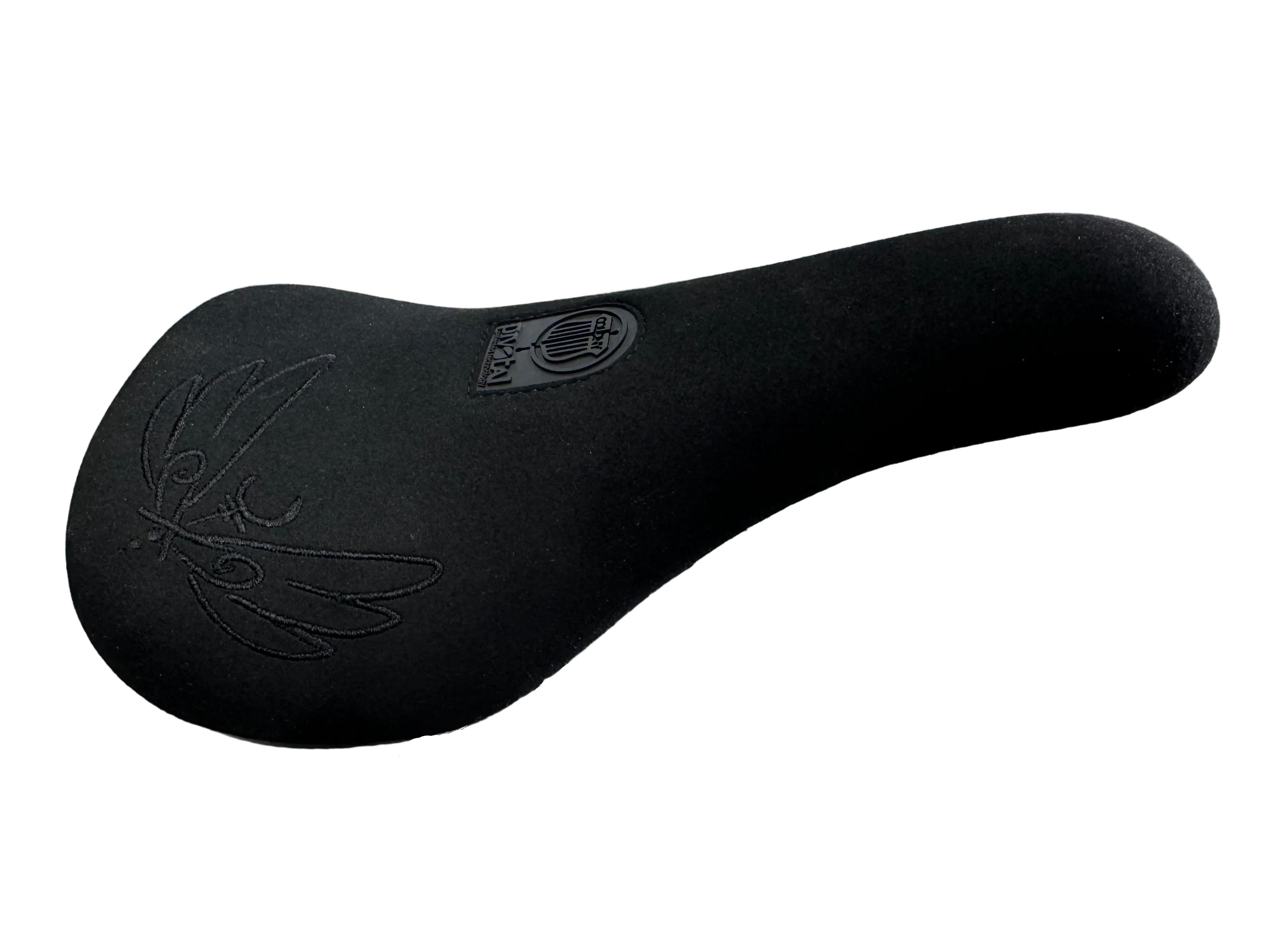 The Colony Sigil Pivotal Seat (Sean Gardner Signature) is a black BMX seat featuring a subtle embossed design and logo on the top, shown against a white background.