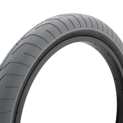 A grey Kink Sever Tyre with a micro-knurled surface on a white background.