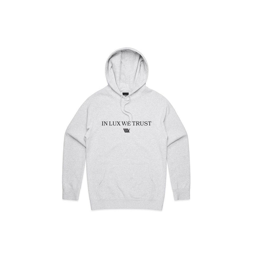 LUXBMX In LUX We Trust Hoodie / White Marle / XL