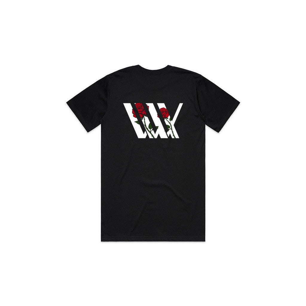 LUXBMX Roses T-Shirt / Black / XL