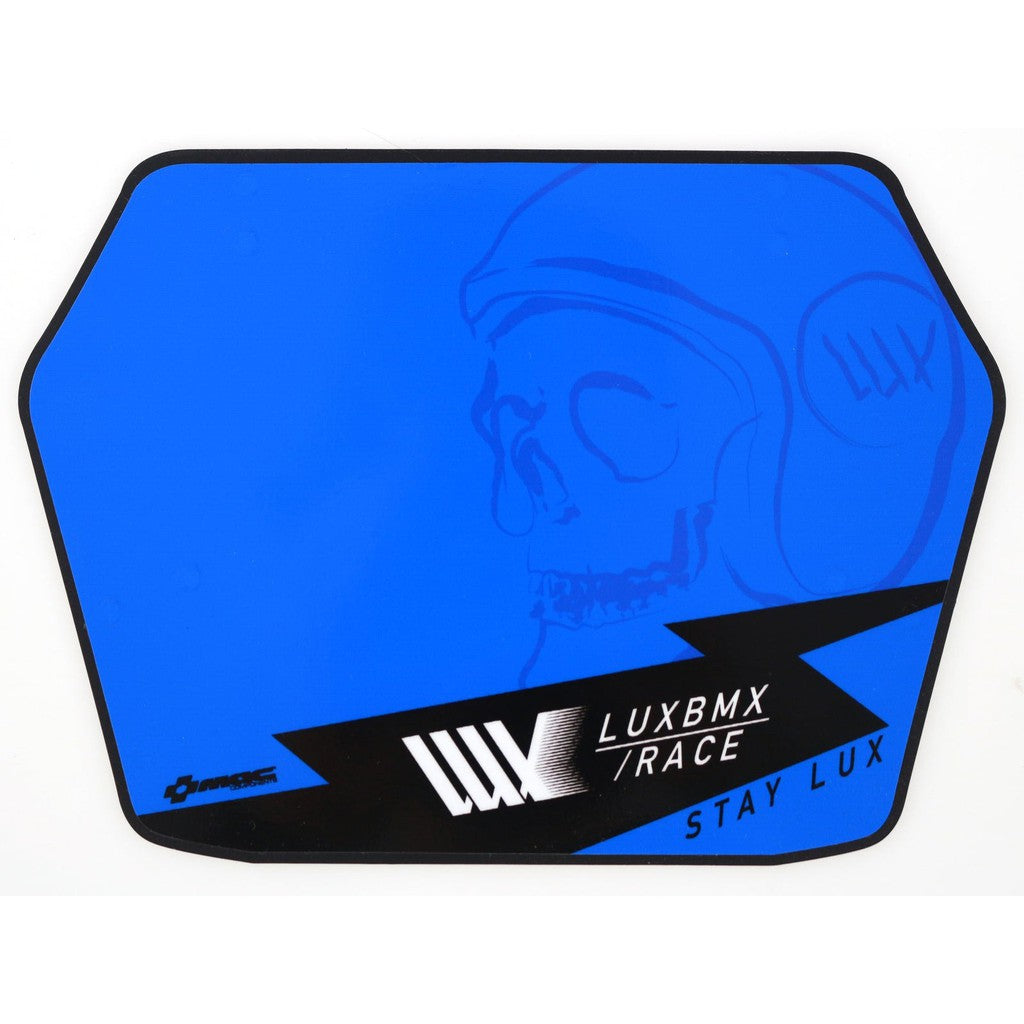 LUXBMX Race Plate / Blue / Female Challenge