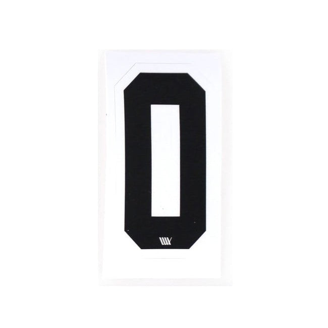 LUXBMX Race Number / Black / White / 0