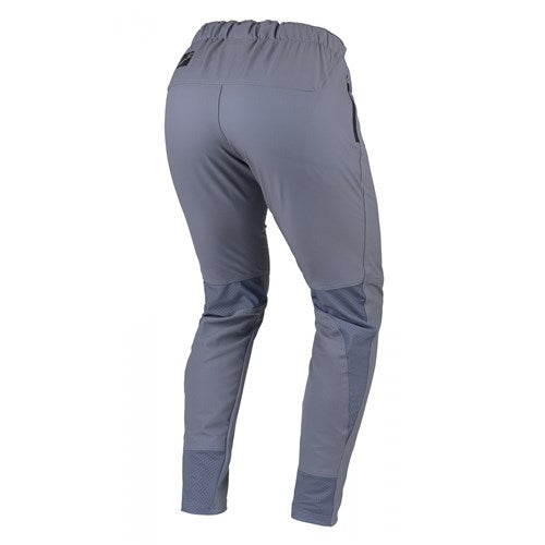 The Kenny Racing Prolite Pants in grey feature an ergonomic cut and stretchy waistband with reinforced knee sections for durability. These lightweight pants offer multi-directional stretch, ensuring comfort and flexibility from every angle.