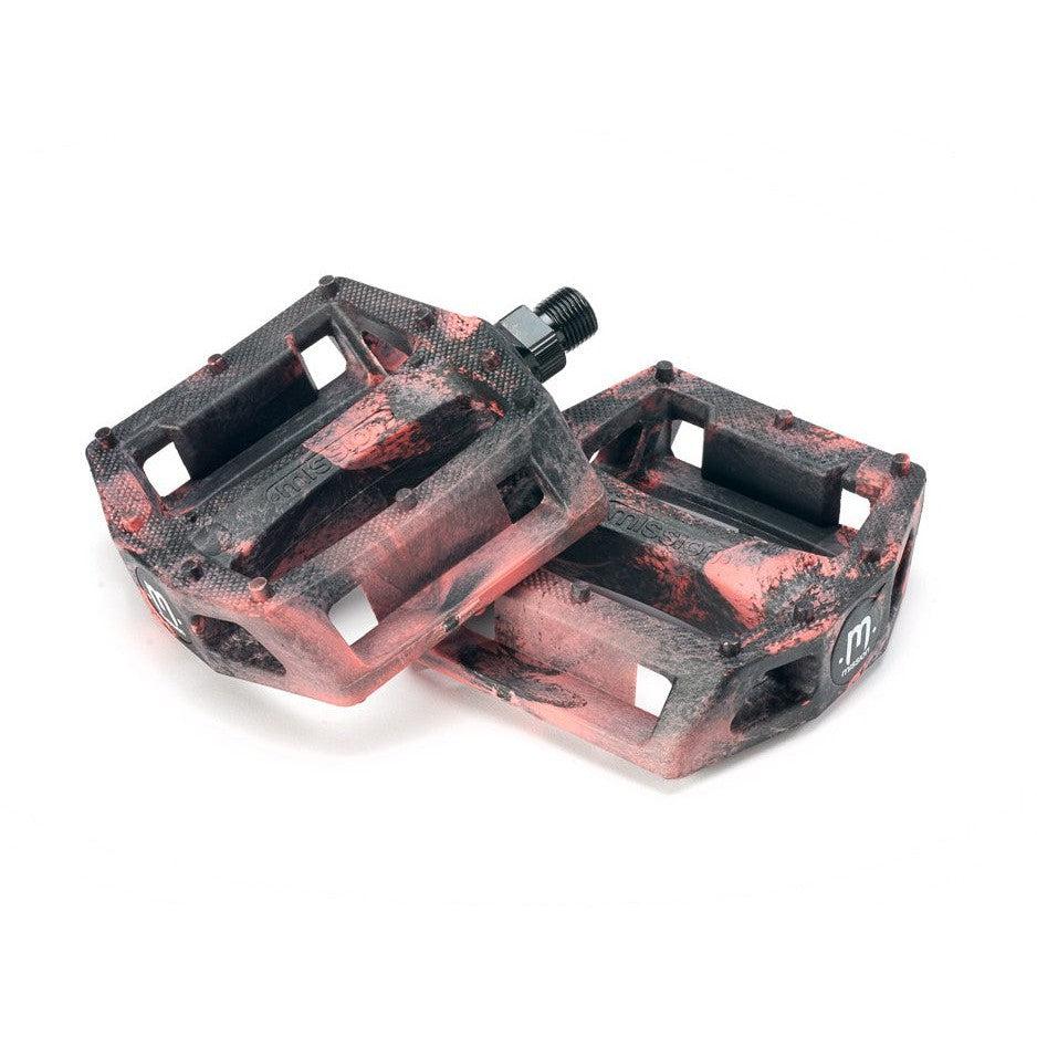 Mission Impulse Pedals / Black/Red Swirl