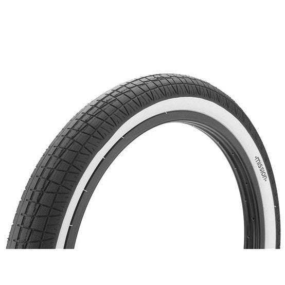 Mission Fleet Tyre (Each) / Black/White Sidewall / 20x2.4