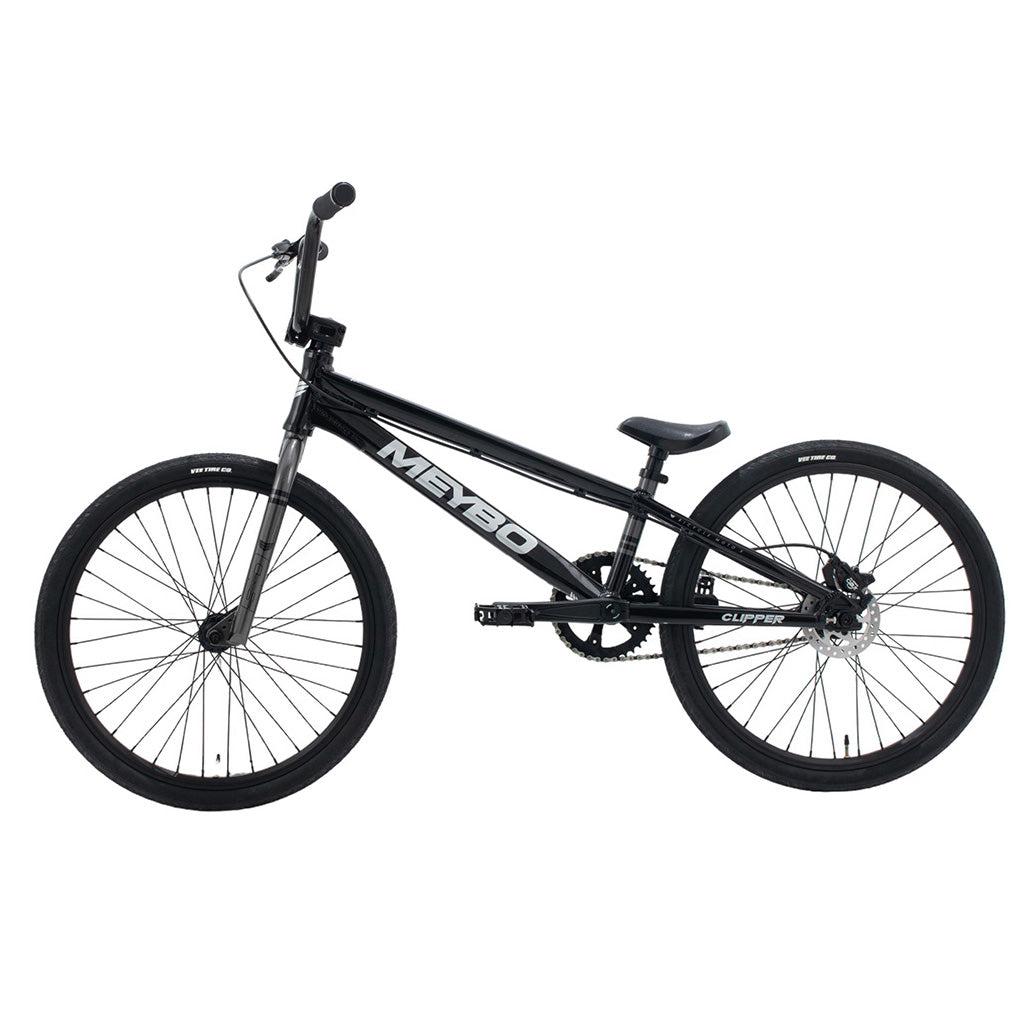 A black Meybo 2024 Clipper Disc Expert XL bike on a white background.
