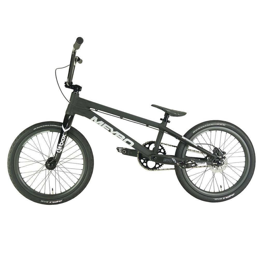 A black Meybo 2024 Patron Pro 21.5 Bike with SD carbon fibre rims on a white background.