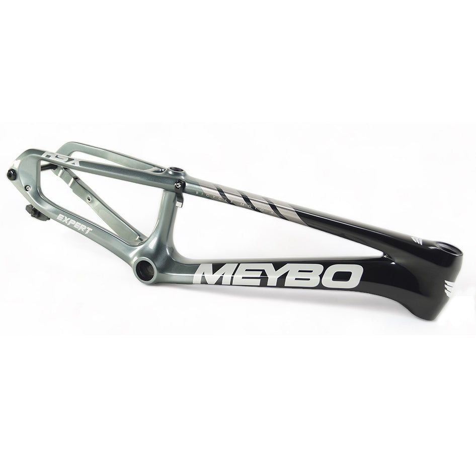 The Meybo 2024 Carbon HSX Pro XXXXL frame, a top-notch BMX race frame, is presented against a pristine white background.