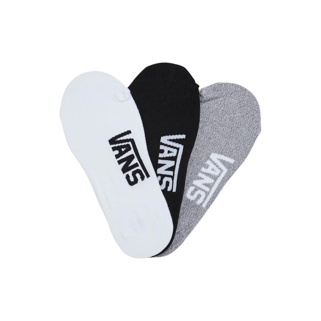 Vans No Show Classic Canoodle Socks  / Black/Grey/White