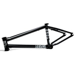 The Federal Jarvis V2 Frame is a black BMX frame with a white "JARVIS" logo on the down tube, additional white text on the seat tube, responsive geometry, and removable brake mounts, displayed against a white background.