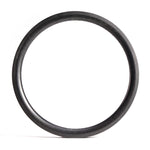 On a plain white background, the Spectre V2 Carbon Fiber 20 Inch Brake Rim, with its striking black round tire and lightweight 36-hole design, is elegantly displayed.