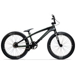 A sleek Speedco Velox Pro XL Cruiser Custom bike in black set against a white background, showcasing its single gear, large tires, and robust frame.