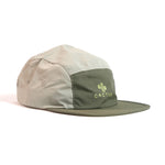 The Cactus BMX Mag 8 Bit Cap Green features a two-tone green design, flat brim, vent holes, and a yellow cactus logo with "CACTUS" on the front.