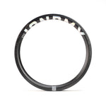 The ION BMX C18 Carbon Fiber 18 Inch Brakeless Rim features Toray T800s carbon, with "IONRM" in bold white on top and "ion" below, set against a white background—perfect for freestyle BMX.