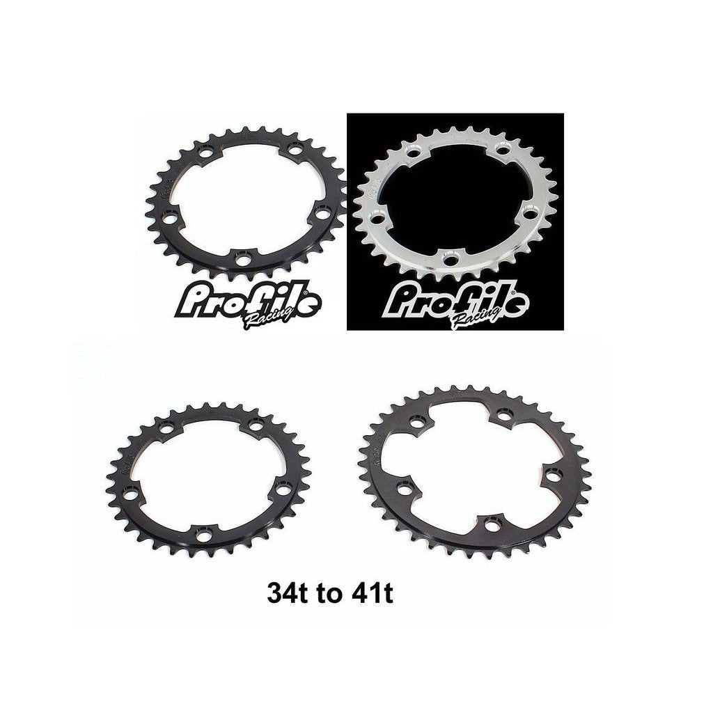 PROFILE 110 PCD 5 Bolt Chainring  / Silver / 50T