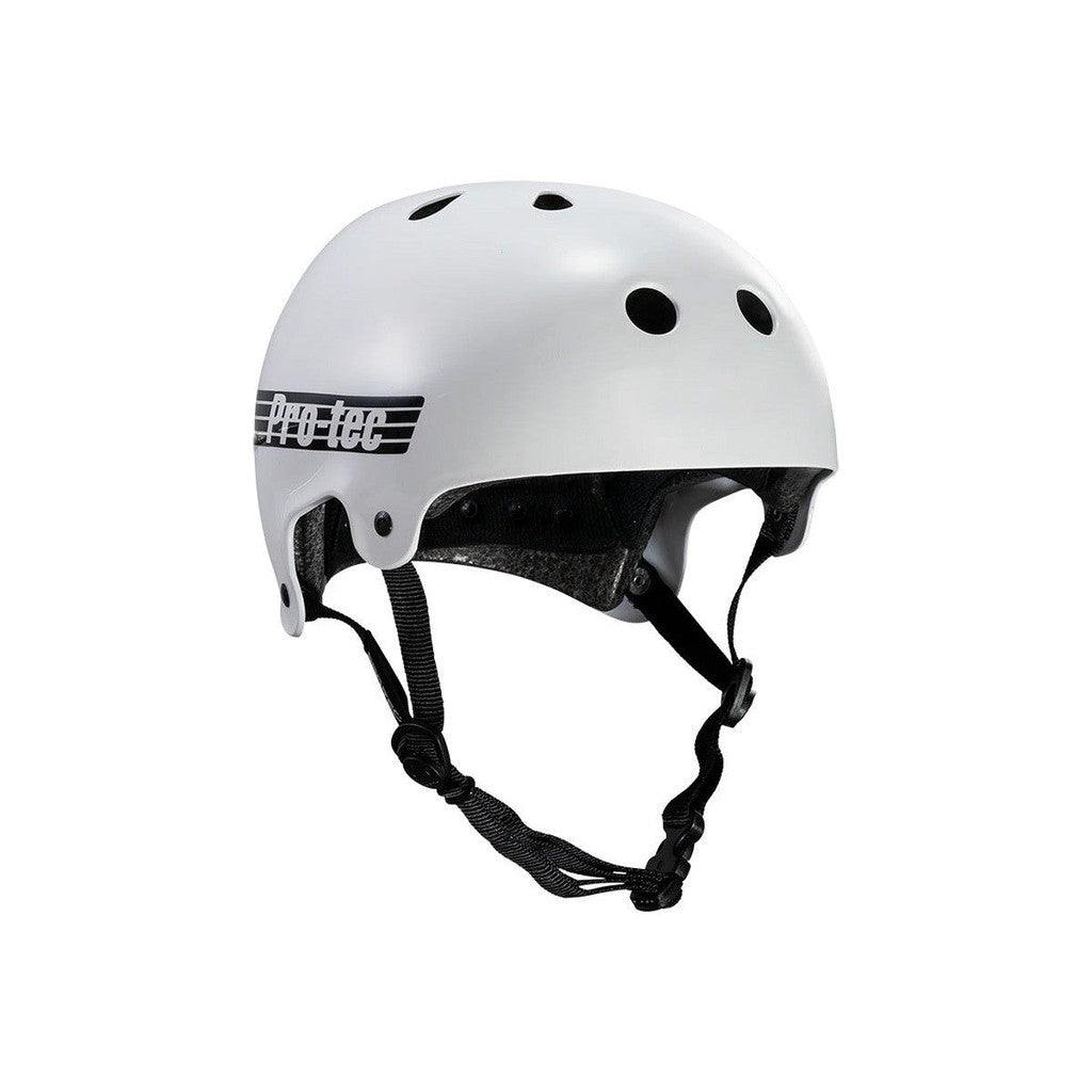 Protec Old School Certified Helmet / Gloss White / XXXS