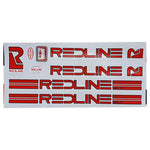 Customize your BMX bike with the Redline Retro MX2 Frame Decal Set, featuring bold "REDLINE" and "MX-II" logos on a white background—perfect for adding classic style to your frame.