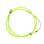 A Salt Am Slick Brake Cable with black connectors at both ends, featuring a poly-slip coated stainless slick inner cable, used for various technical or mechanical purposes.