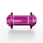 The SD-X Sniper Evo Pro 20mm Front Hub (36 Hole) in metallic pink is displayed against a plain white background, highlighting its "SNIPER" branding and BMX-ready design.