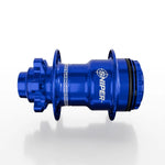 The SD-X Sniper Evo Pro 15mm Rear Hub (36 Hole) is a blue metallic BMX rear hub made from 7075 aluminium with "SNIPER" printed on the side, shown against a white background.