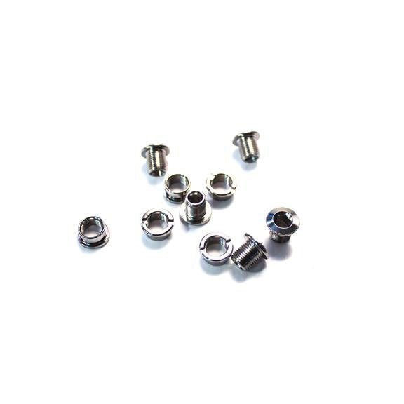 Sinz Chainring Bolts / Chromoly / Silver / Short