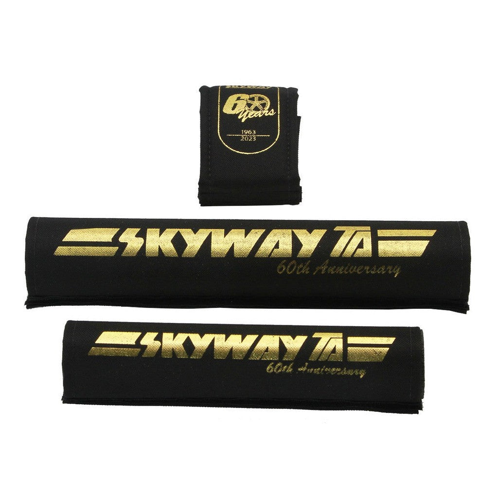 Skyway 60th Anniversary Retro USA Made 3 Pad Set / Black/Gold