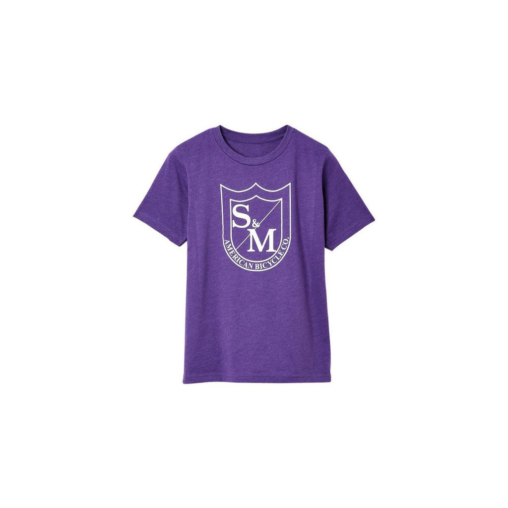 S&M Big Shield T-Shirt (Kids) / Purple Rush  / YS