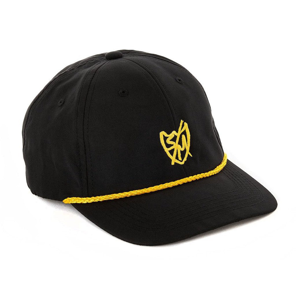 S&M Dad Hat / Black With Gold Rope