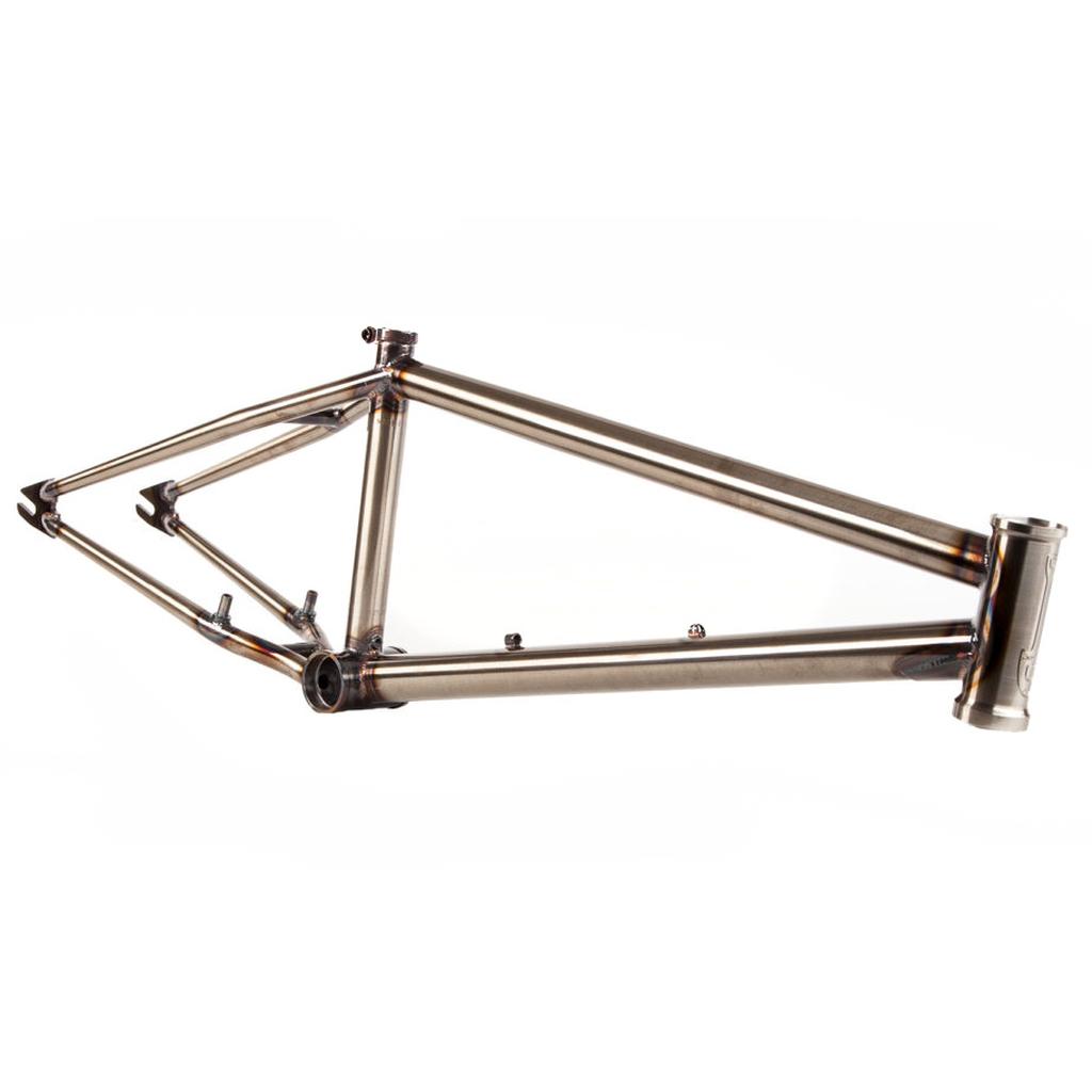 The S&M Credence C.C.R Frame is shown on a white background, highlighting its welded joints and component mounts—perfect for handling BMX jumps and trails.
