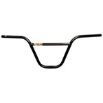 The S&M Hoder Superhigh Bars feature a simple black BMX design made from durable 4130 CrMo Tubing with a central crossbar, inspired by the HODER UP bars for reliable performance.