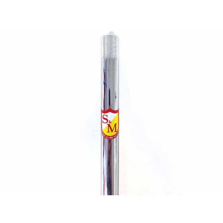 S&M Old School Straight Post / 22.2mm x 350mm / Chrome