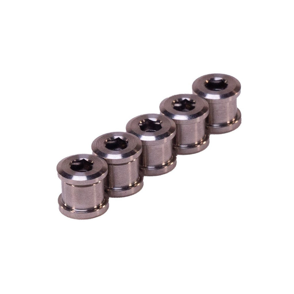 Spectre Titanium Chainring Bolt Kit / Silver / 6.5mm 5 Pack