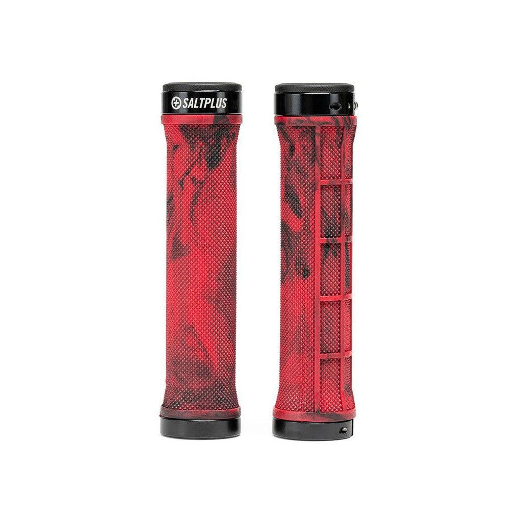 Salt Plus Locked Flangeless Grips / Red/Black Marble