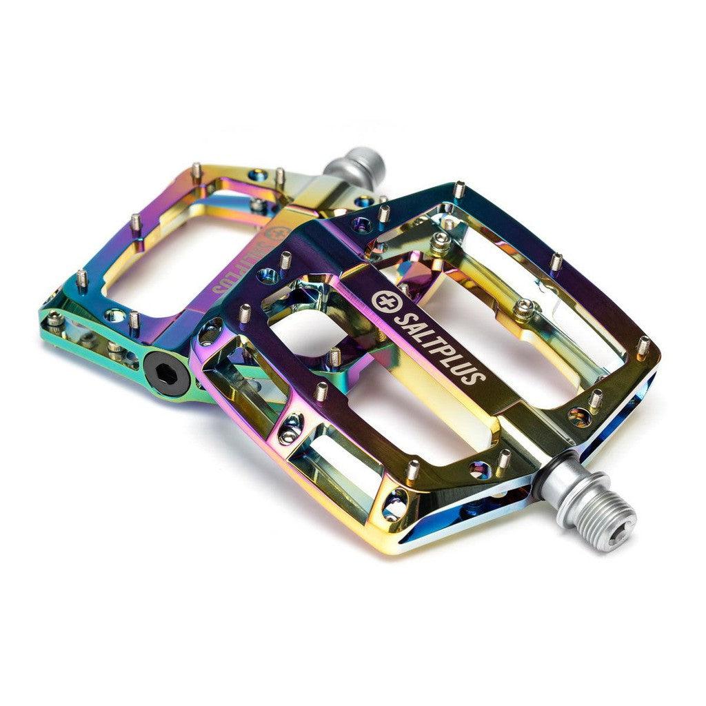 Salt Plus HQ Alloy Pedals / Oil Slick / 9/16