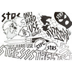 Stress BMX Sticker Set / Black