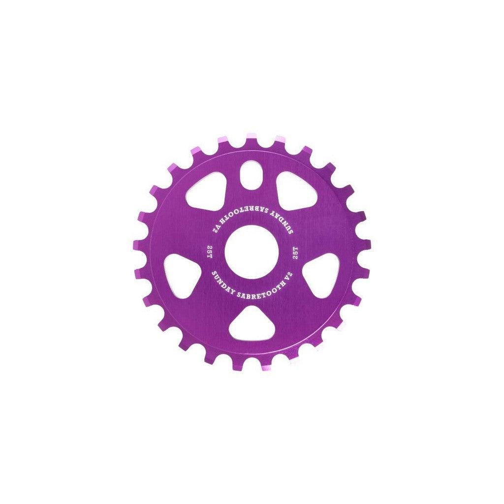 Sunday Sabertooth V2 Sprocket / Purple / 28 T