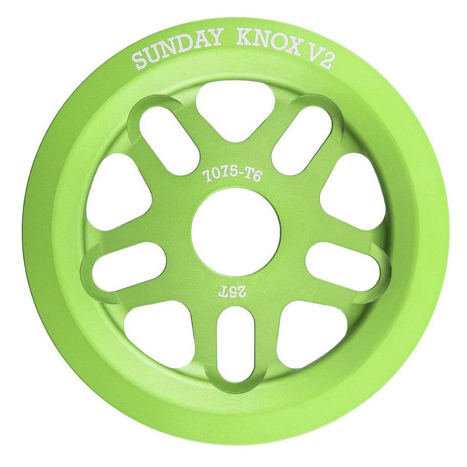 SUNDAY Knox V2 Guard Front Sprocket / Electro Green