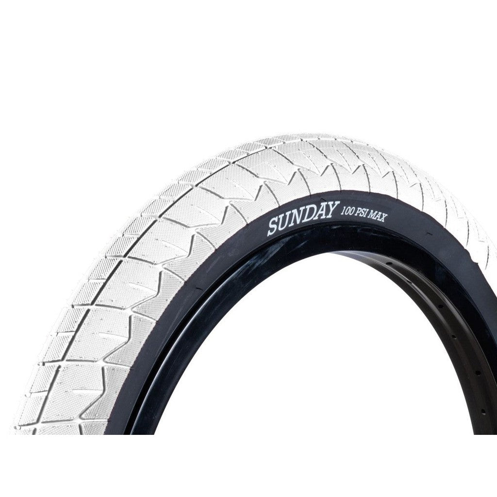 Sunday Current V2 Tyre (Each) / White/Black / 2.4