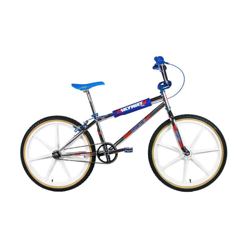 Skyway TA Replica 24"" PRO Bike (2022)   / Chrome/Blue/White / 22TT