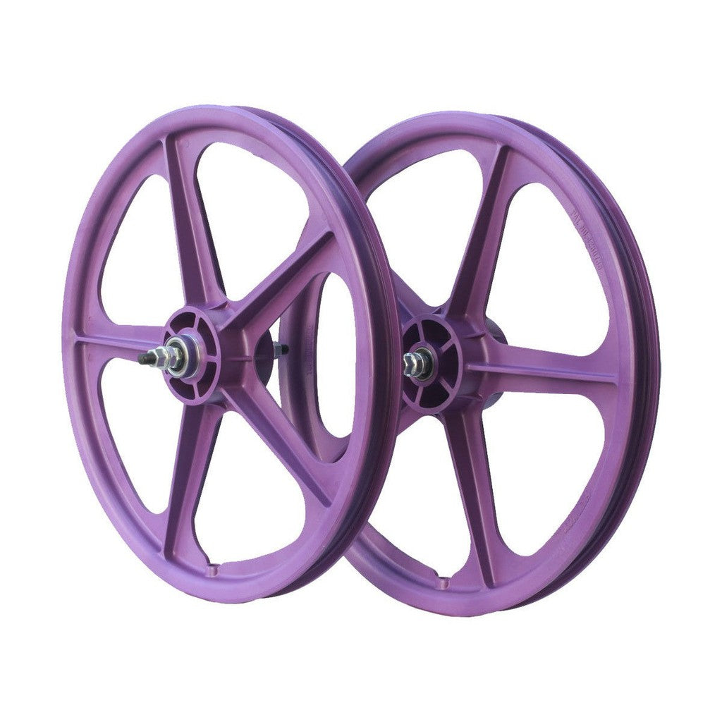 Skyway Tuff II 5 Spoke Wheelset / Purple