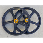Skyway Tuff II Rivet 20 Collectors Edition Wheelset / Black w/Gold Flange