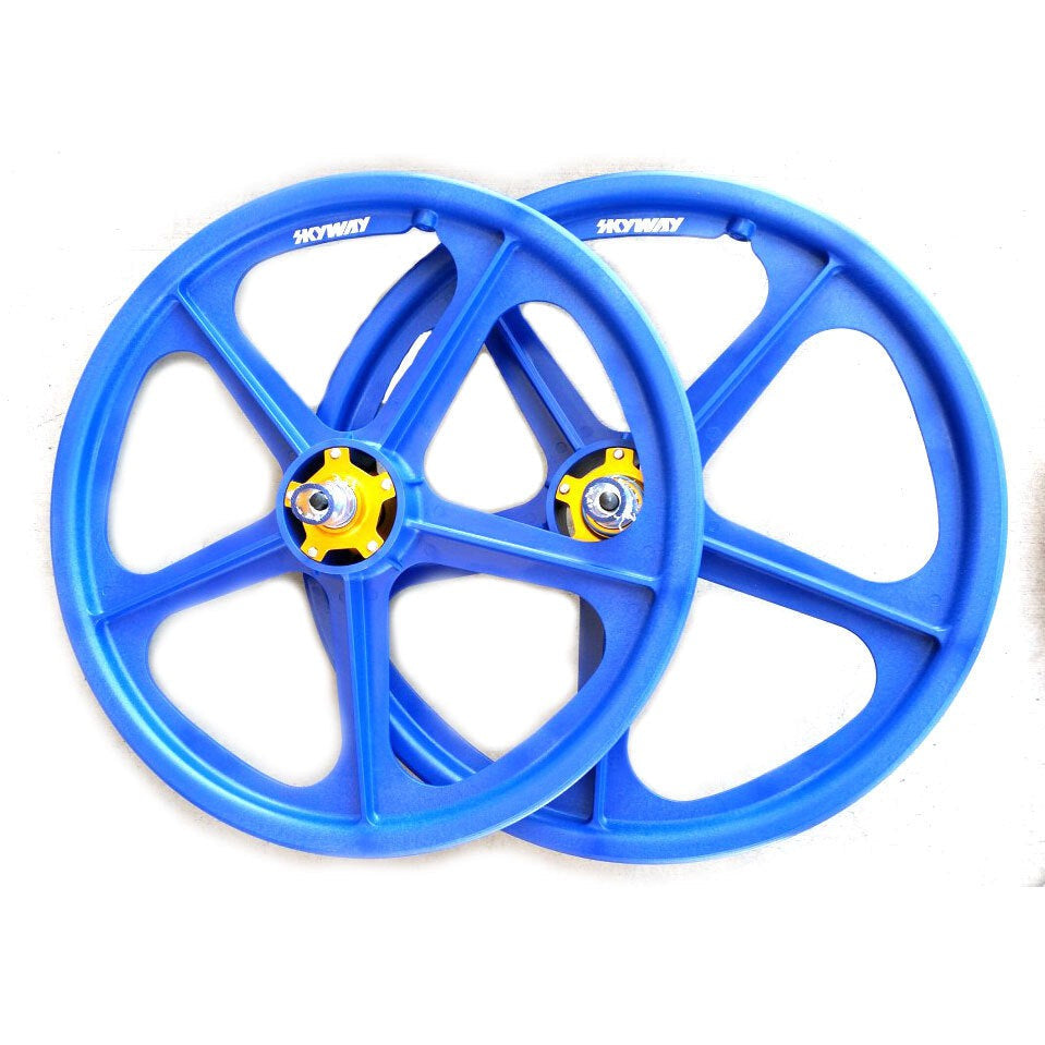 Skyway Tuff II Rivet 20 Collectors Edition Wheelset / Blue w/Gold Flange