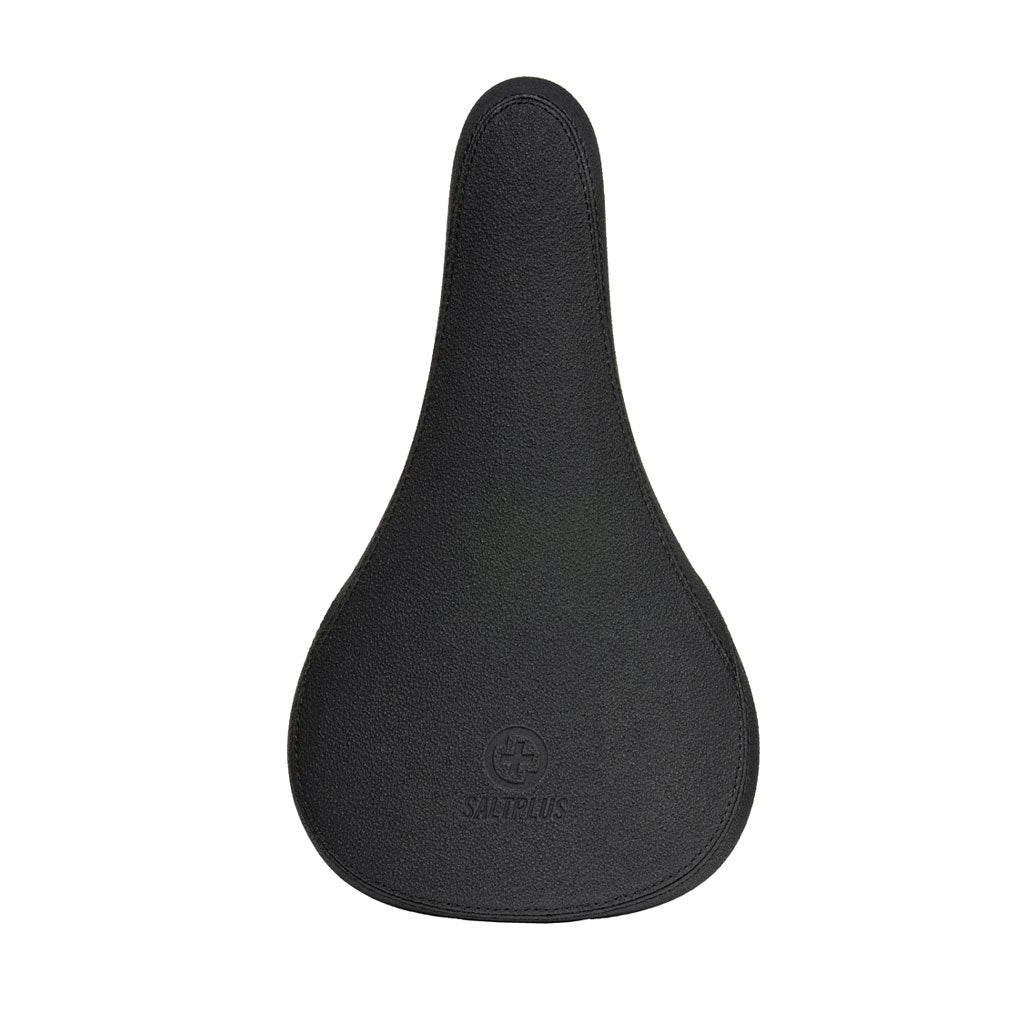 A black Saltplus Railed Seat with sturdy rails on a white background.