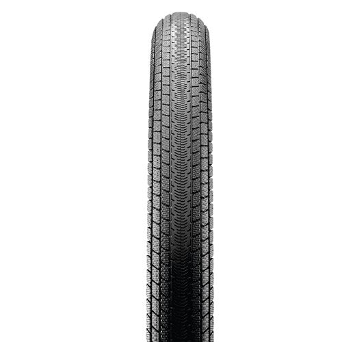 The Maxxis Torch Folding Silkworm 24 Inch Tyre, shown from the front on a white background, boasts a textured tread and lightweight design, offering cruisers and enthusiasts an exceptional ride.
