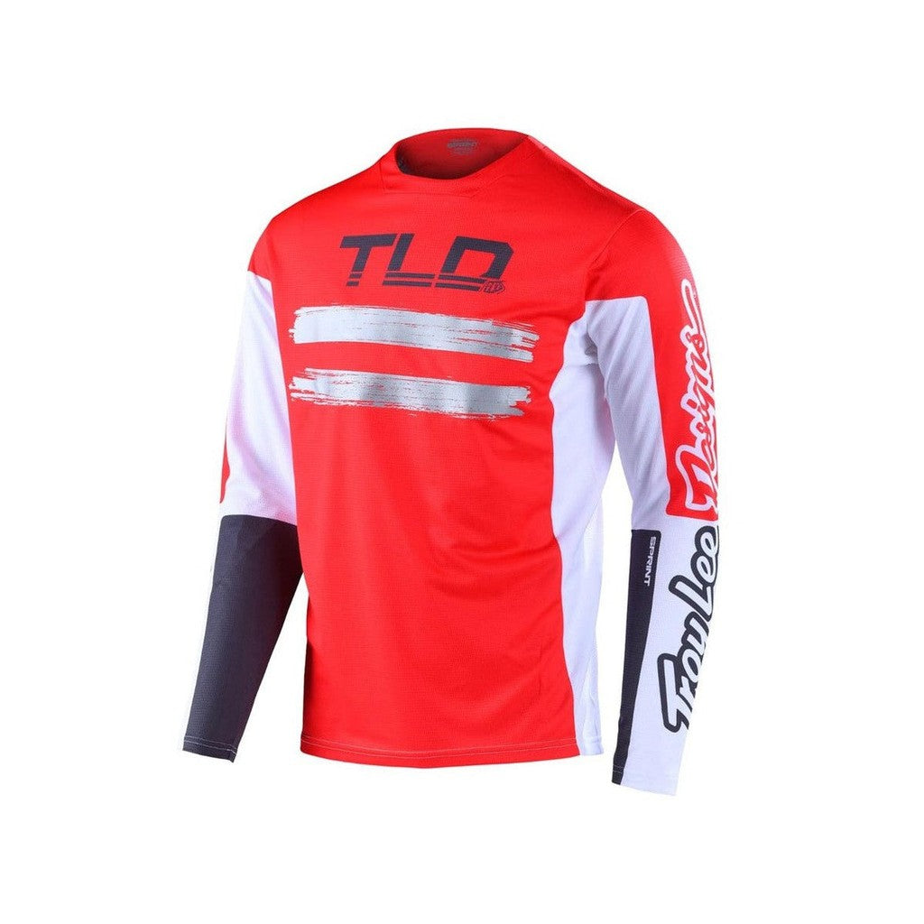 TLD Sprint Jersey Marker Glo Red / Red/White / XL
