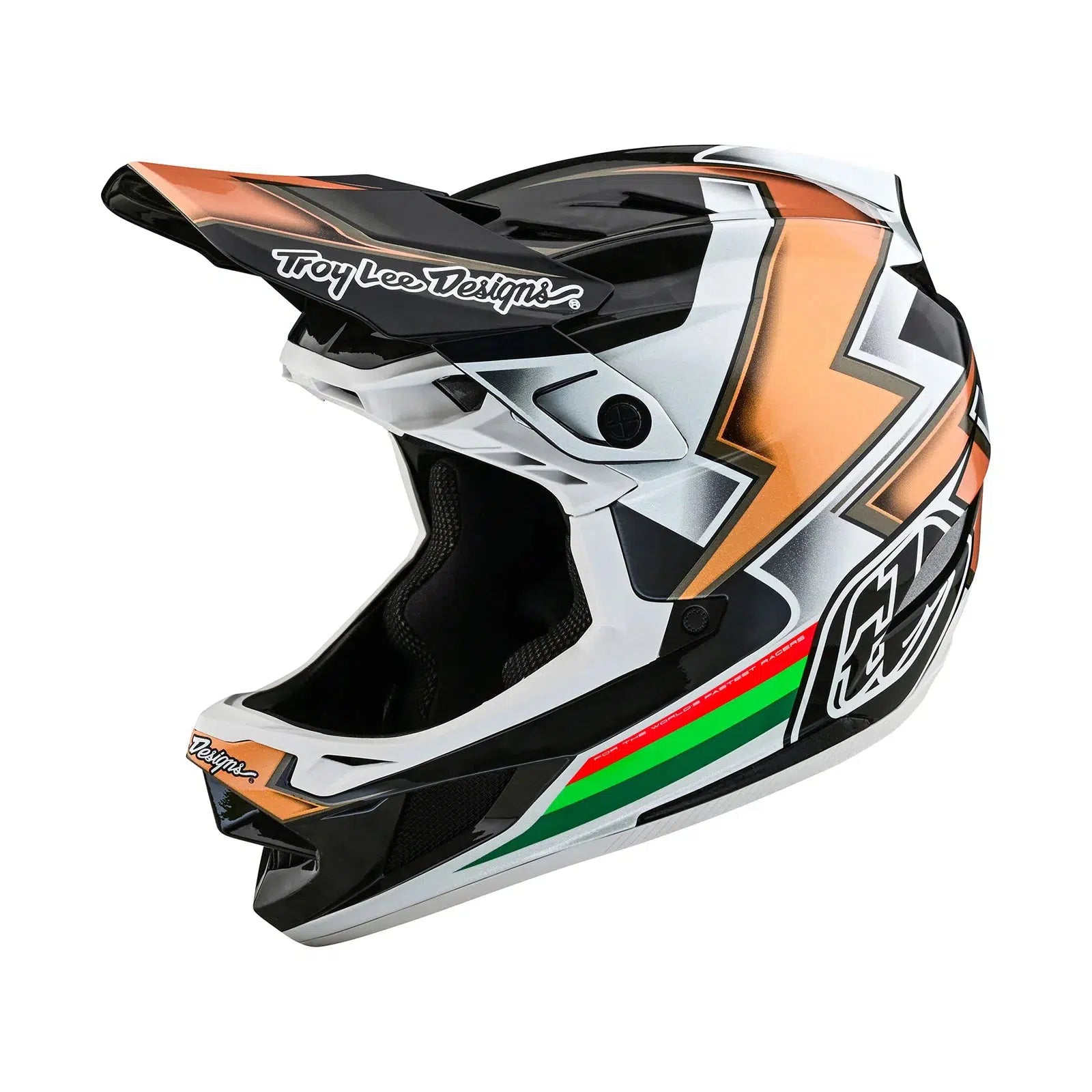 A TLD D4 Carbon AS Helmet with a white background.