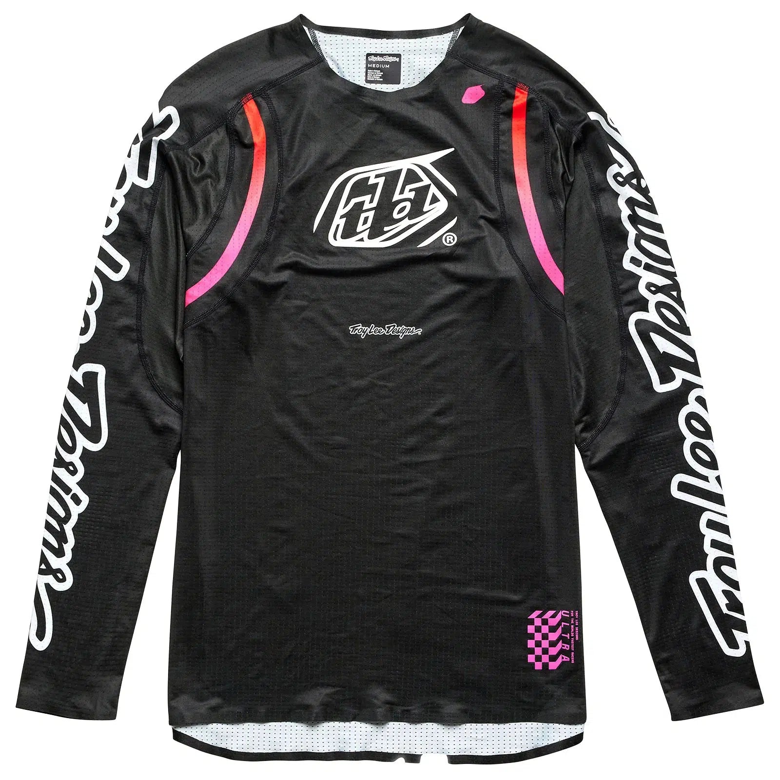 TLD Sprint Ultra Jersey Pinned Black women's long sleeve jersey BMX racing gear.